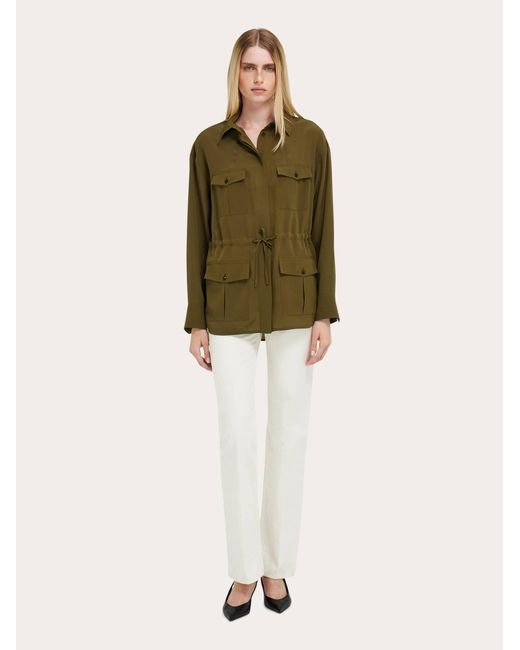 Ferragamo Green Safari Over Shirt
