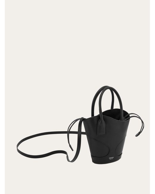 Ferragamo Black Tote Bag With Cut-out Detailing (s)