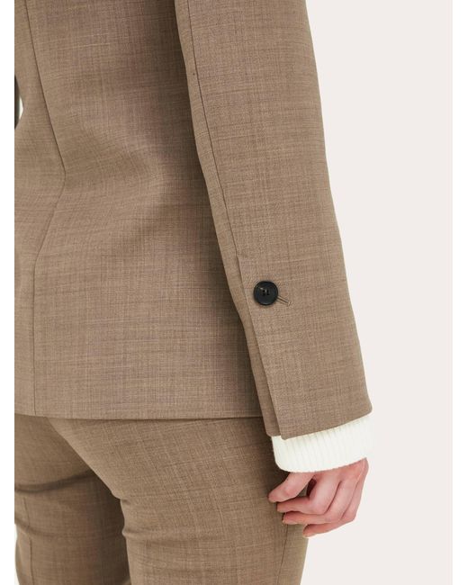 Ferragamo Brown Long Jacket