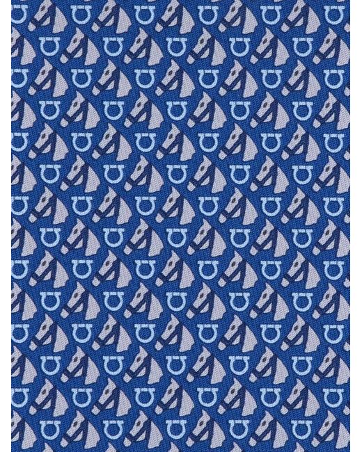 Uomo Cravatta di Ferragamo in Blue da Uomo