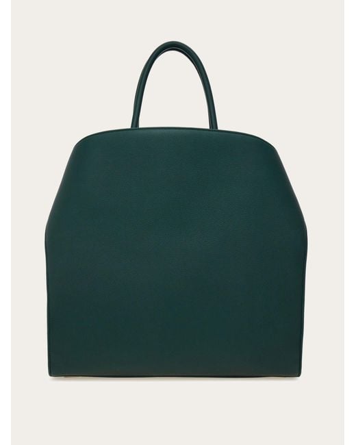 Ferragamo Green Hug Tote Bag for men