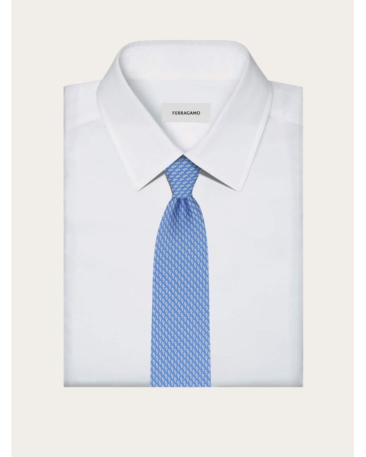 Uomo Cravatta di Ferragamo in Blue da Uomo