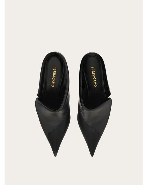 Ferragamo Black Eva Mule Soft .5