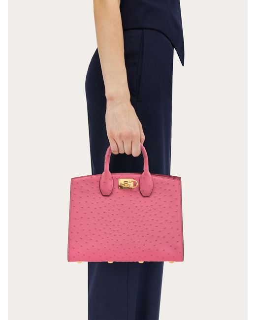 Ferragamo Pink Women Studio Box Bag (m)