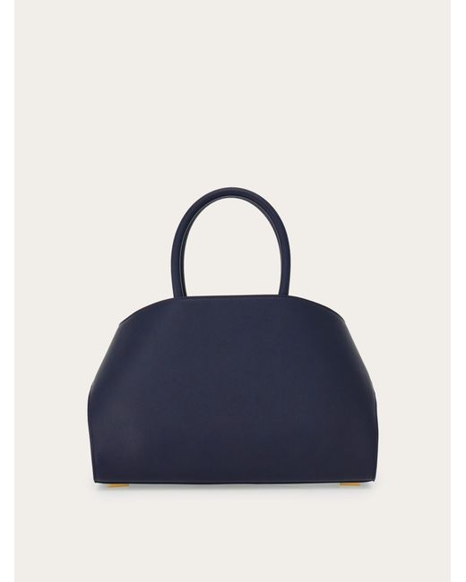 Ferragamo Blue Hug Handbag (M)