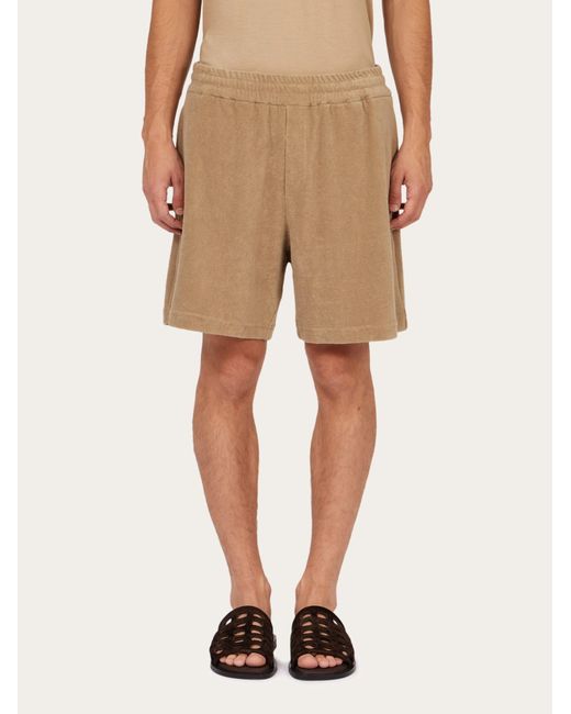 Ferragamo Herren Shorts -Monogram in Natural für Herren