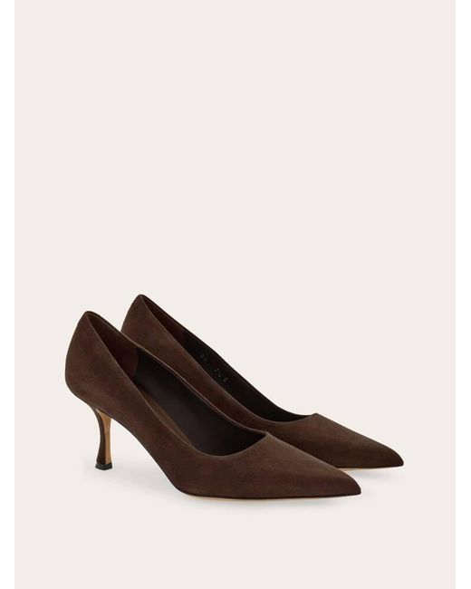Ferragamo Brown Pump Shoe