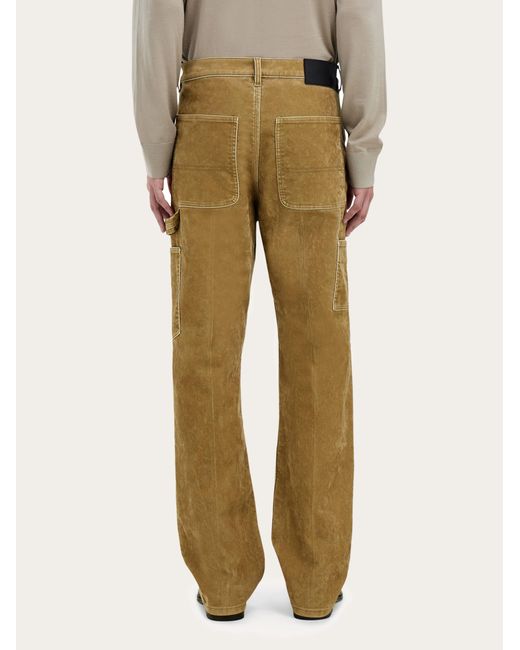 Ferragamo Natural Cargo Trouser for men