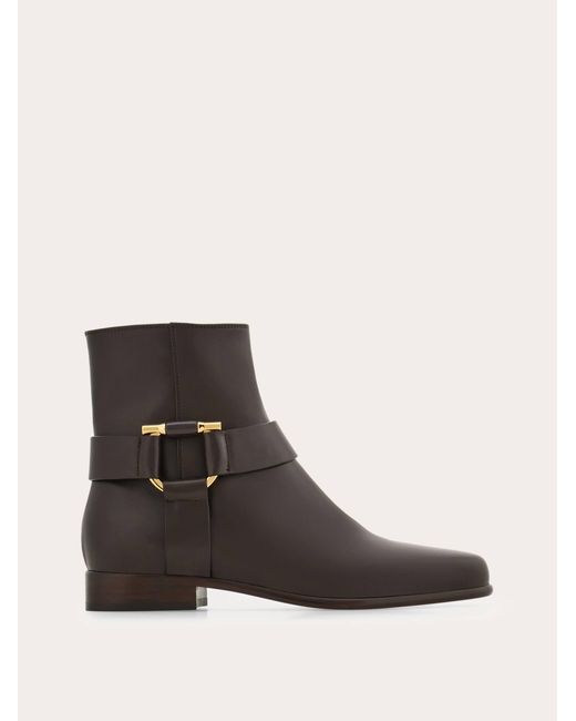 Ferragamo Multicolor Damen Stiefelette Mit Gancini-Ornament Größe .5
