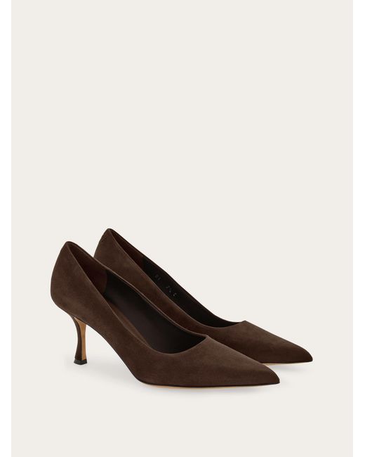 Ferragamo Brown Pump Shoe
