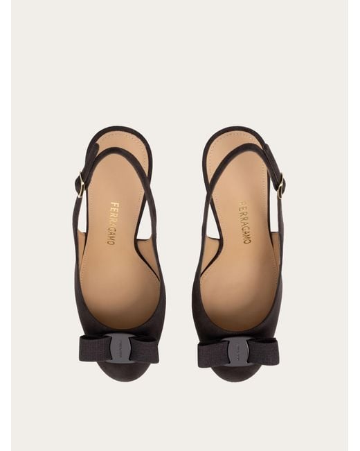 Ferragamo Natural Vara Bow Slingback