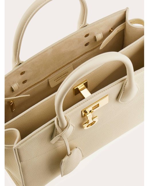Ferragamo Natural New Studio Soft Bag (M)