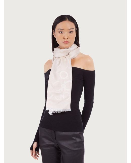 Ferragamo Natural Gancini Stole