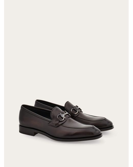 Ferragamo White Loafer With Gancini Buckle .5 for men