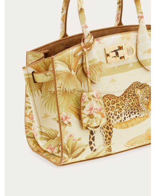 Ferragamo Metallic New Studio Soft Bag (M)
