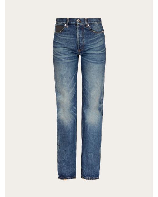 Ferragamo Blue Five Pocket Denim