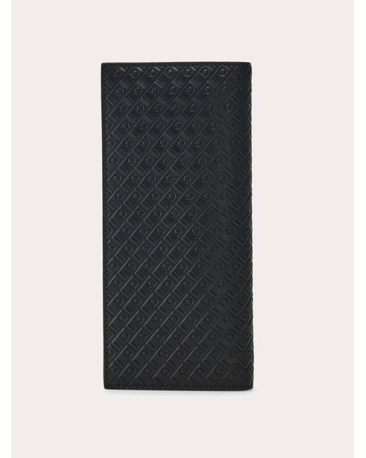 Ferragamo Black Monogram Organizer Wallet for men