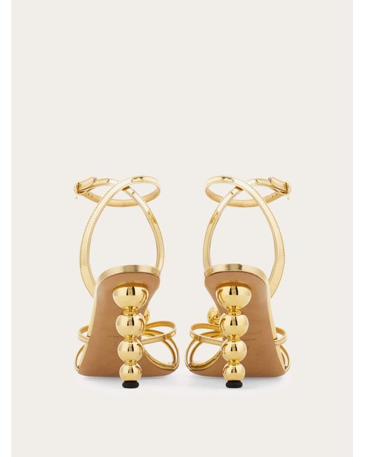Ferragamo Natural Spherical Heel Sandal .5