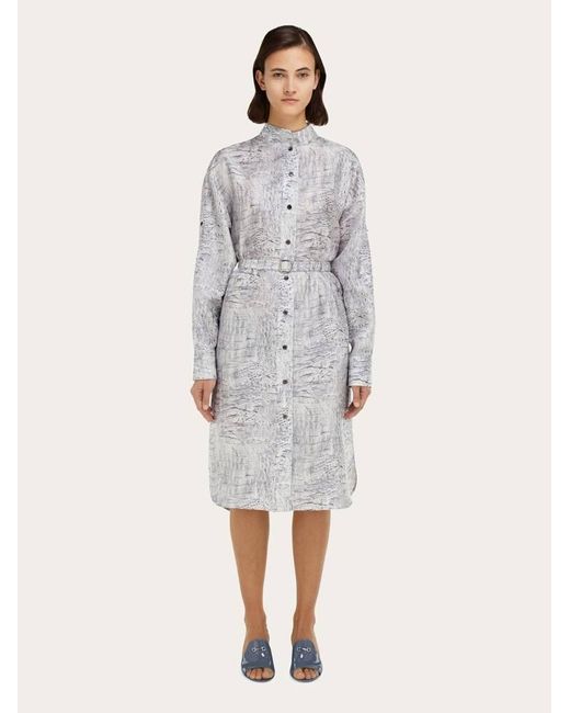 Ferragamo White Shirt Dress