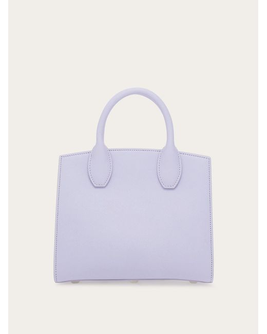 Ferragamo Purple Studio Box Bag (S)