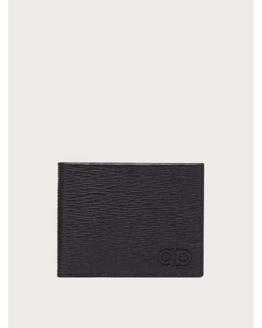 Ferragamo Blue Gancini Wallet for men