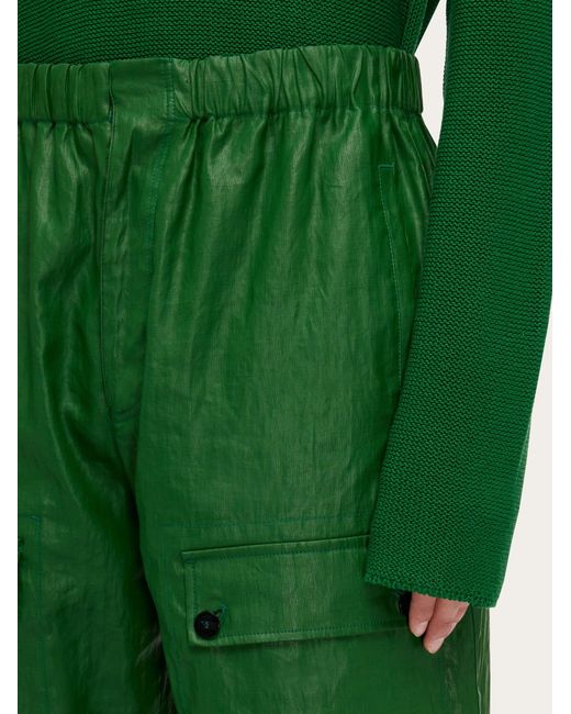 Ferragamo Herren Hose mit Maxi-Taschen in Green für Herren