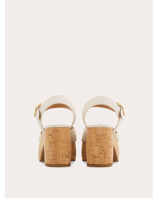 Ferragamo Natural Platform Sandal .5