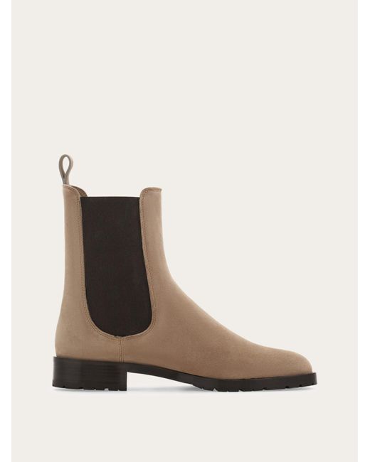 Ferragamo Brown Chelsea Boot