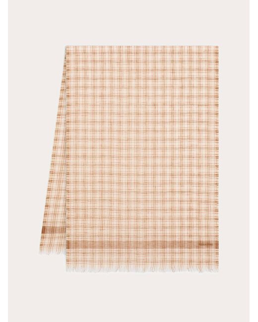 Uomo Stola Tartan di Ferragamo in Natural da Uomo