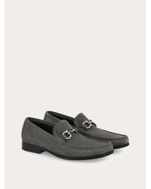 Ferragamo White Loafer With Gancini Buckle for men