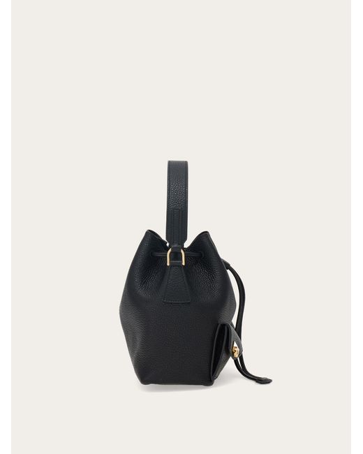 Ferragamo Blue Multipocket Bucket Bag