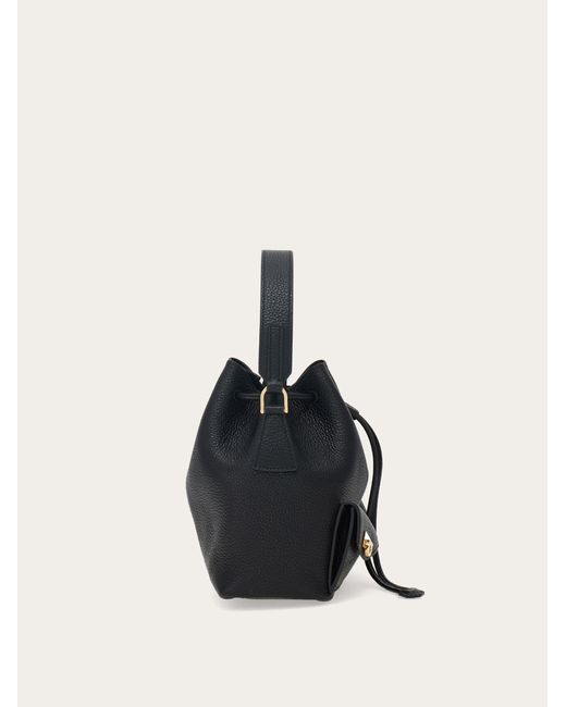 Ferragamo Blue Damen Mini Hug Beuteltasche Mit Multipocket-Konstruktion