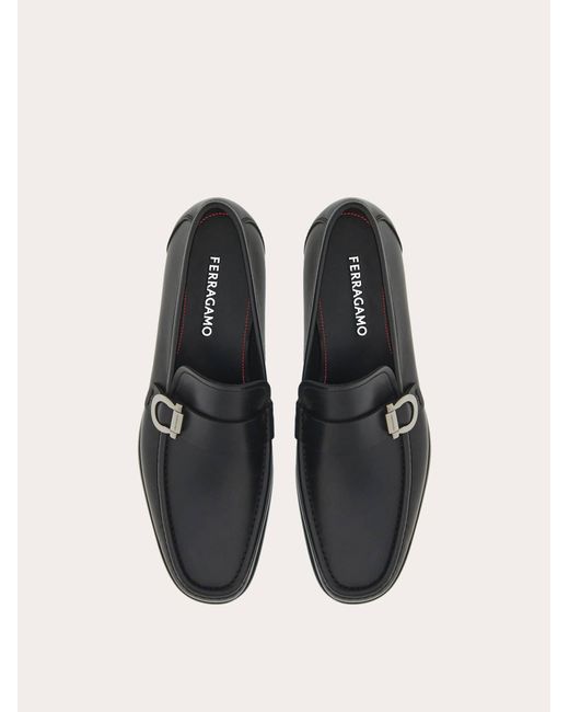 Ferragamo White Calf Leather Loafers for men