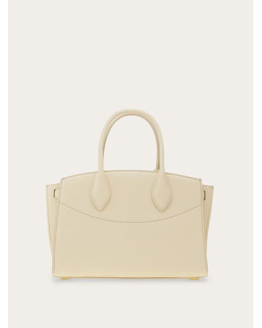 Ferragamo Natural New Studio Soft Bag (M)