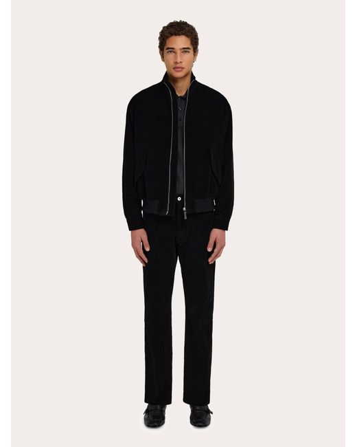 Ferragamo Herren Blouson Aus Cordsamt in Black für Herren