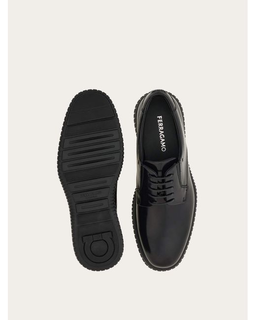 Ferragamo White Casual Derby Shoe for men