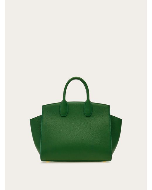 Ferragamo Green Studio Soft Bag (S)