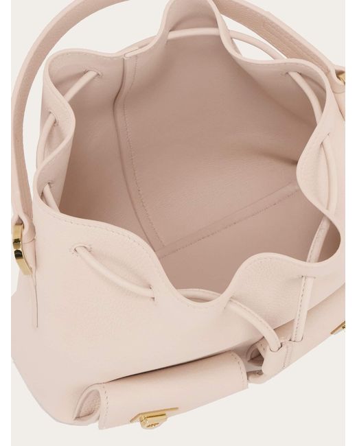 Ferragamo Natural Multipocket Bucket Bag