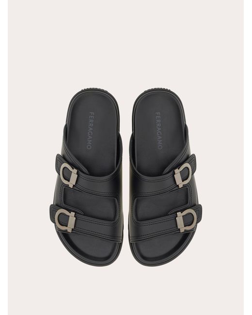 Ferragamo White Double-Strap Sandal .5 for men