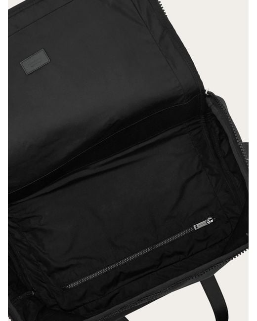 Ferragamo Black Foldable Weekend Bag for men