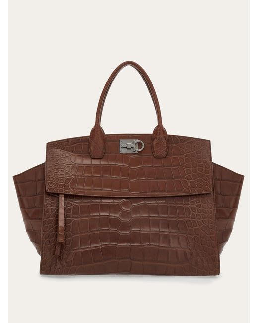 Donna Studio Soft Bag (Xl) di Ferragamo in Brown