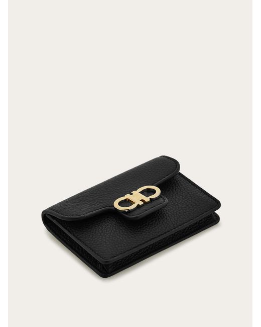Ferragamo Black Gancini Key Holder