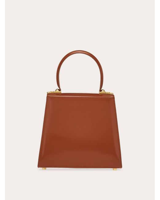 Ferragamo Brown Iconic Top Handle (S)
