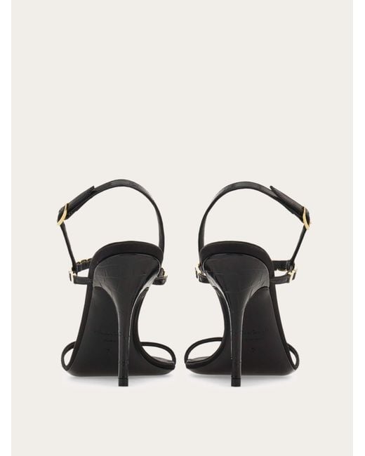 Ferragamo Natural Vara Chain T-Strap Sandal