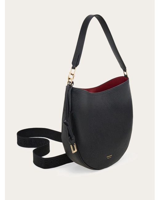 Ferragamo Black Hobo Bag (M)