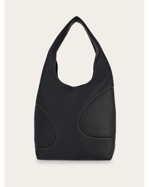 Hobo bag with cut-out detailing Ferragamo pour homme en coloris Black