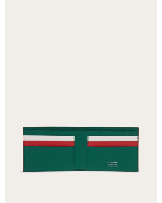 Ferragamo Green Monogram Wallet for men