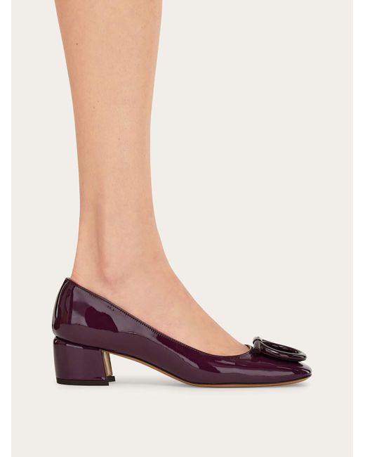 Mujer Zapatos De Salón Maxi Gancini Rojo Talla Ferragamo de color Purple