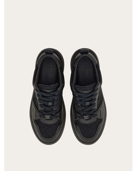 Ferragamo Black Low Top Sneaker for men