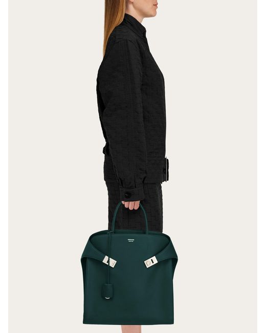 Ferragamo Green Hug Tote Bag for men
